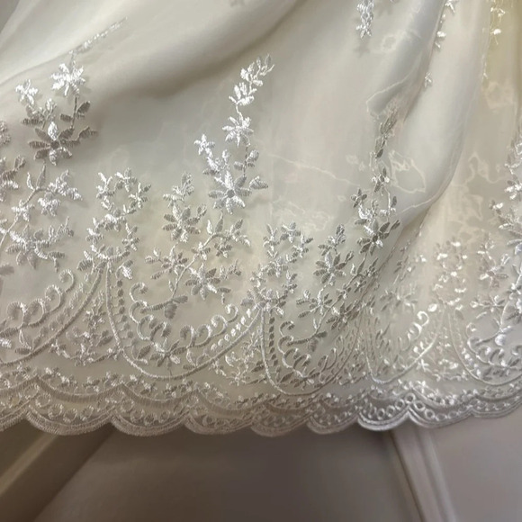 Americas Princess Little Girls Fancy Cream Colored Dress‎ Size 6X Embroidered - Picture 7 of 8